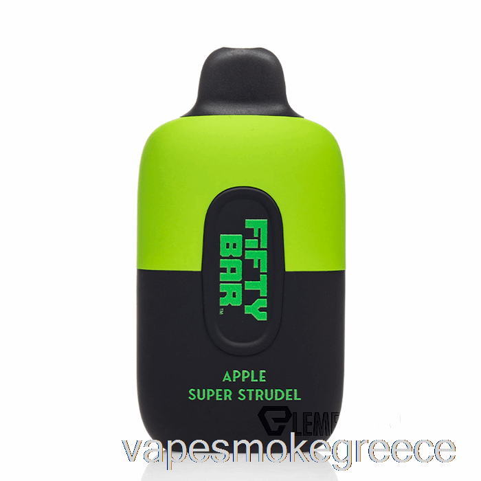 Vape Greece Fifty Bar 6500 σούπερ στρούντελ μήλου μιας χρήσης